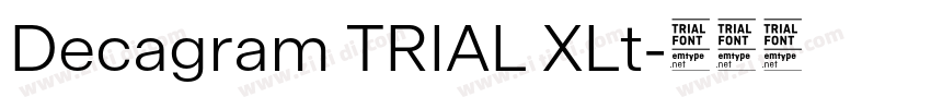 Decagram TRIAL XLt字体转换
